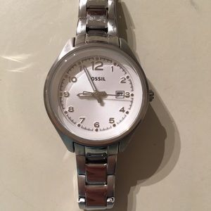 Silver Metal Fossil watch